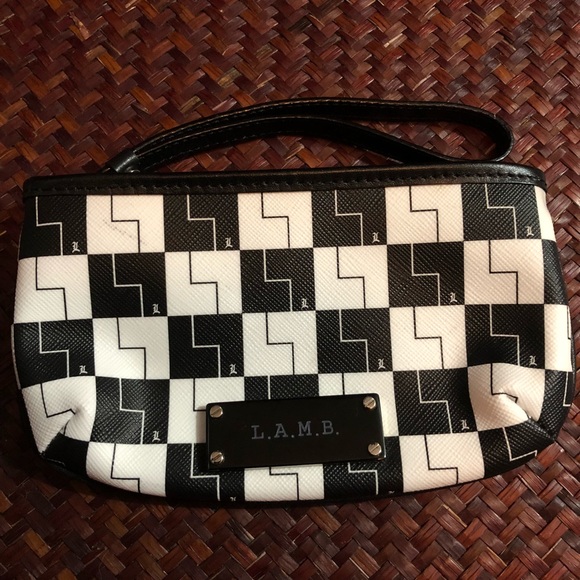 L.A.M.B. Handbags - L.a.m.b checker coin /small walllet bag